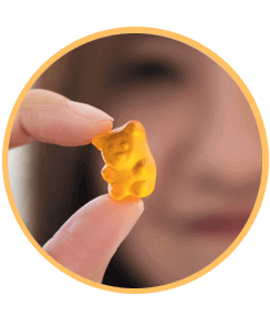 Holding a single gummy